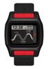 NIXON Uhr Unisex High Tide High Tide Uhr Stoßfest Komfortabel Digital Herren Damen (Schwarz Rot)