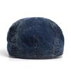 Four Seasons Denim Solid Newsboy Caps Men Washed Flat Peaked Cap Women Painter Beret Hats