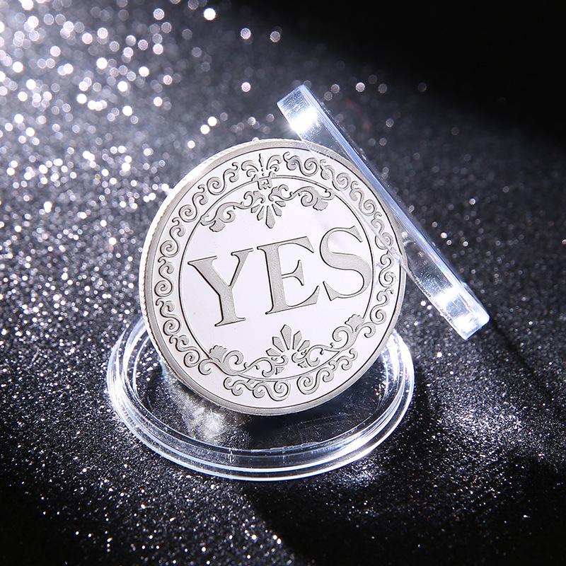 Yes/No Coins Help Decide Collectible Toys Exciting Coin-plated Souvenirs for Children's Holiday Gifts