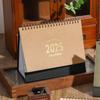 2025 English Desk Calendar Morandi No Print Cross-border Calendar Desktop Open Memo Ornament