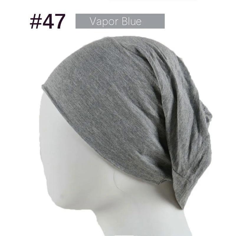 Modal Solid Color Women's High-Elasticity Mercerized Cotton Malaysian Tube Beanie Arabic Snood