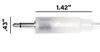 Heinakroon LED CV Patch Cable Eurorack Modular Test 5 Pack Clear Leads, (23.6 Inch),