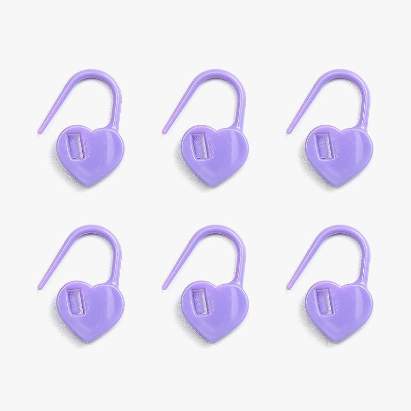 Heart-Shaped Plastic Anti-Slip Stitch Marker Set - 1000 Pieces for Knitting & Sweater Counting