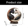 Black and white contrast art desktop decor, unique resin statue desktop decoration, suitable for home office decoration, A0KF