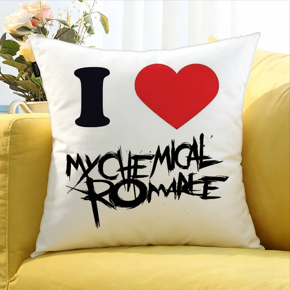 MCR Fan Icon My CChemical Romance Various Sizes Square Pillow Case For Car Home Bedchamber Decor