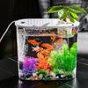 Aquaponic Plant Basket Aquarium Fish Bowl Table Centerpiece Betta Growth System for