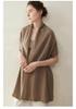 Women's 100% Cashmere Scarf - Casual, Versatile Solid Color Knit for Autumn & Winter