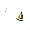Abstract Resin Sailboat Art Statue Decorative Figurine Sculpture Ornament for House Office Tabletop