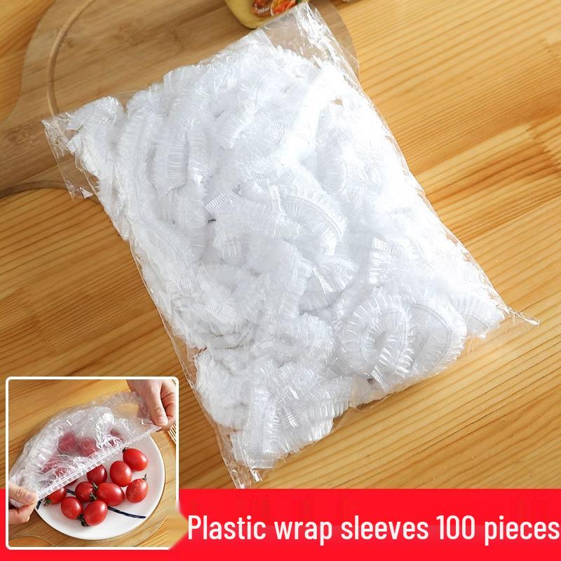 Punch-Free Plastic Wrap Storage Box: Wall-Mounted Pull-Out Fresh-Keeping Bag Holder for Kitchen.