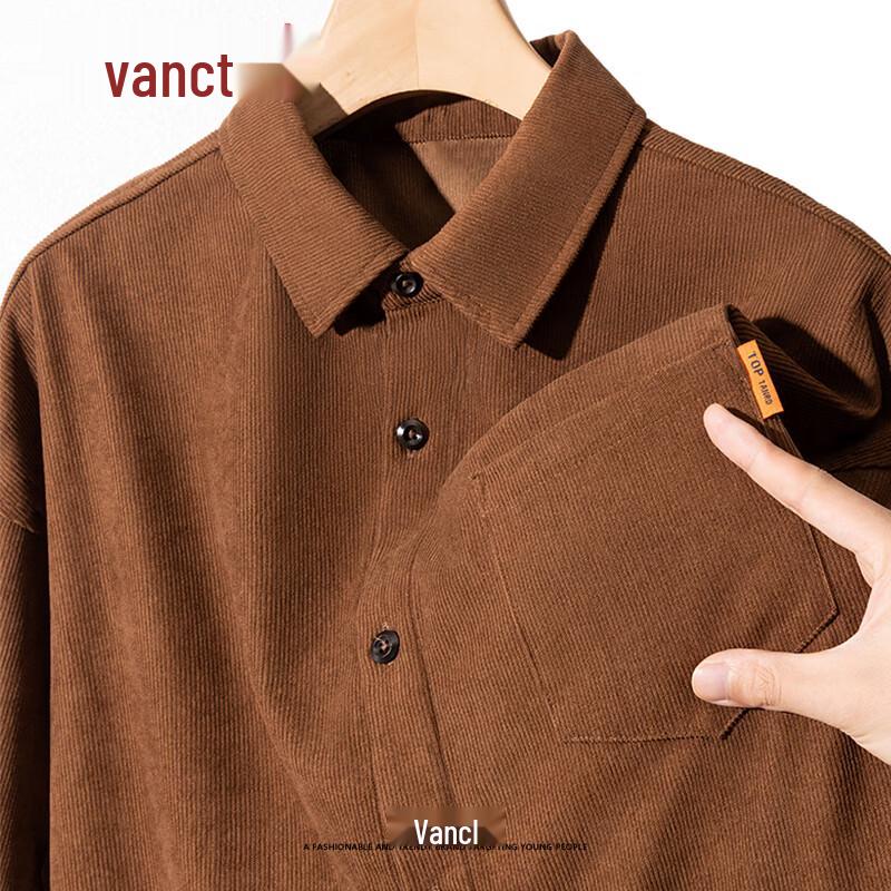 VANCL Men's Corduroy Long-Sleeve Shirt