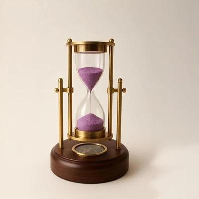Handmade Brass Hourglass Sand Timer Nautical Office Desk Decor Housewarming Gifts Wedding, Thanksgiving, Chinese New Year, Christmas