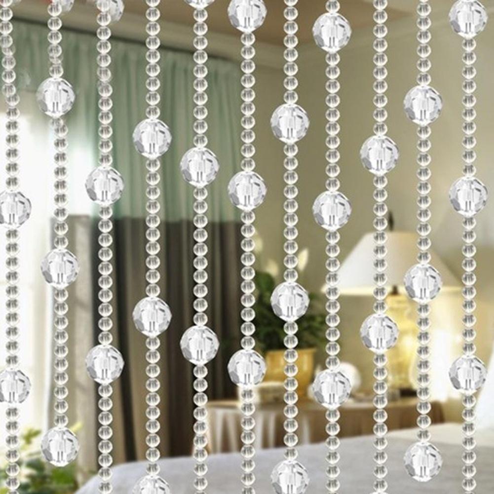 Mode Kristall Perlen Vorhang Hochzeit Hintergrund Home Decor