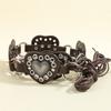 Vintage Cowgirl Buckle Belt Zinc Zinc Alloy Heart Hollow Belt Trendy Cowboy Waistband  Waist Accessories