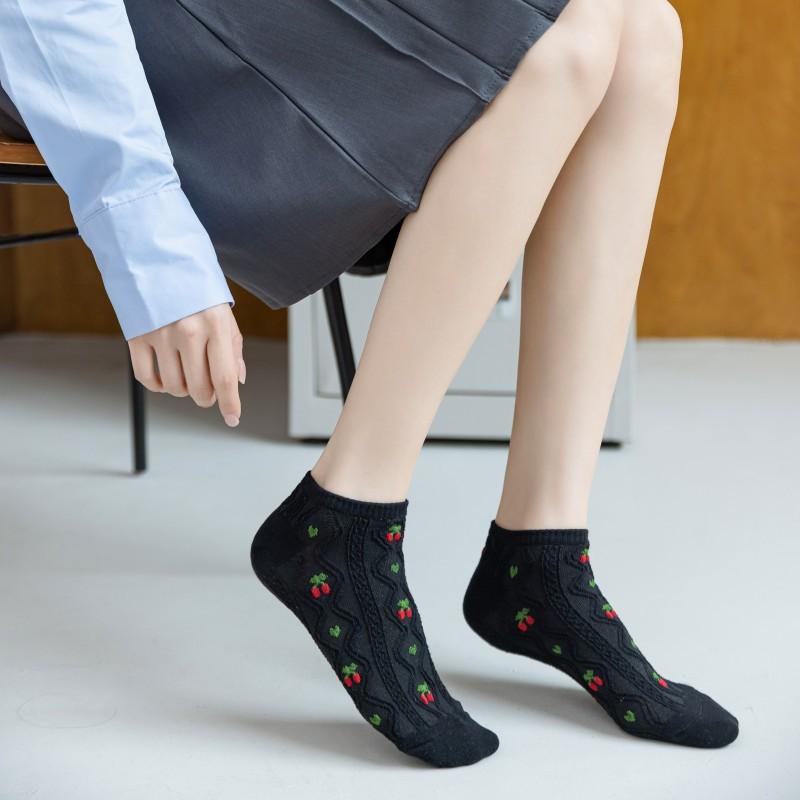 Japanese Cute Fruit Boat Socks Women'S Summer Low-Top Socks Student Girl Casual Socks Spring And Autumn Love Low-Rise Socks