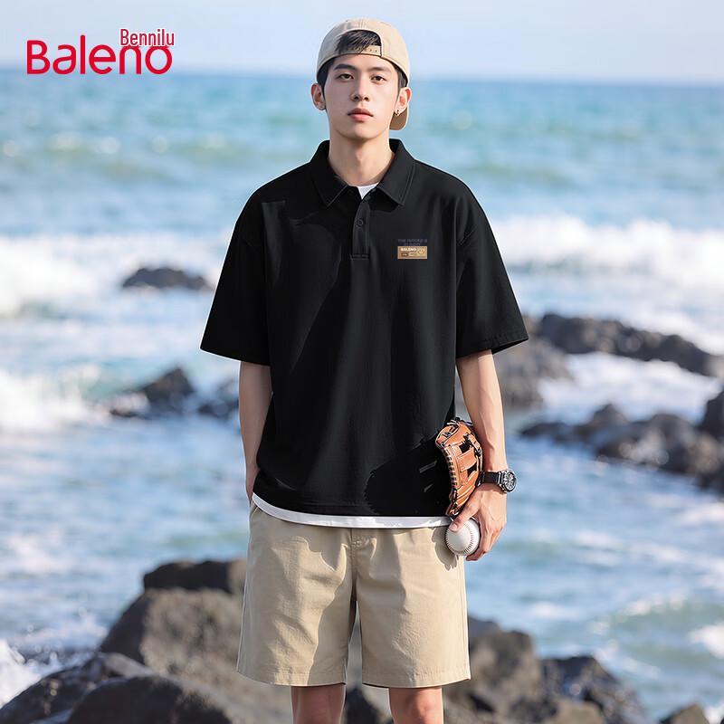 Baleno Men's Business Casual Pique Polo Shirt