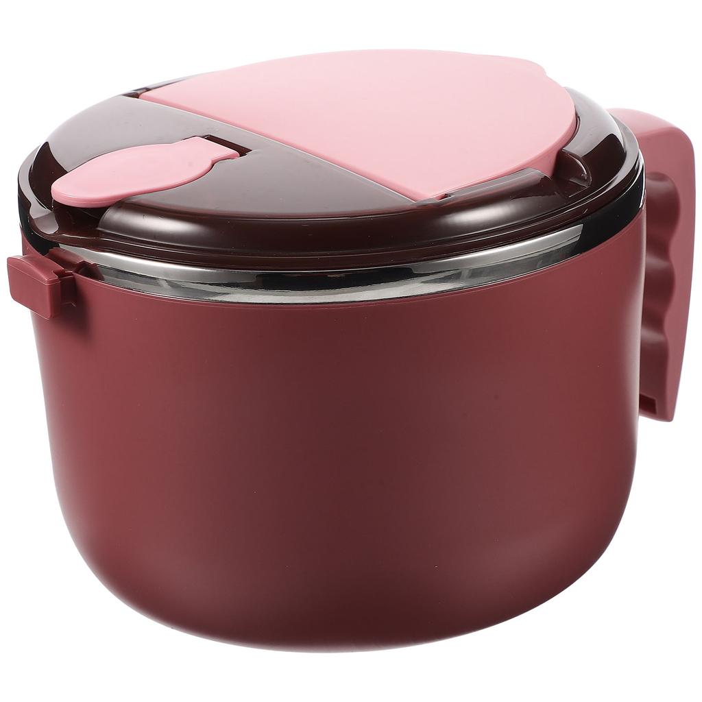 Pasta Noodle Bowl Instant Flatware Rice Cereal Pink Pp Soup Storage Student Ramen Bowls