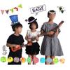 SWANBELLE Toy Ukulele for Children Mini Guitar Photography Accessories Egg Shaker 4 Strings (Brown, 44cm)