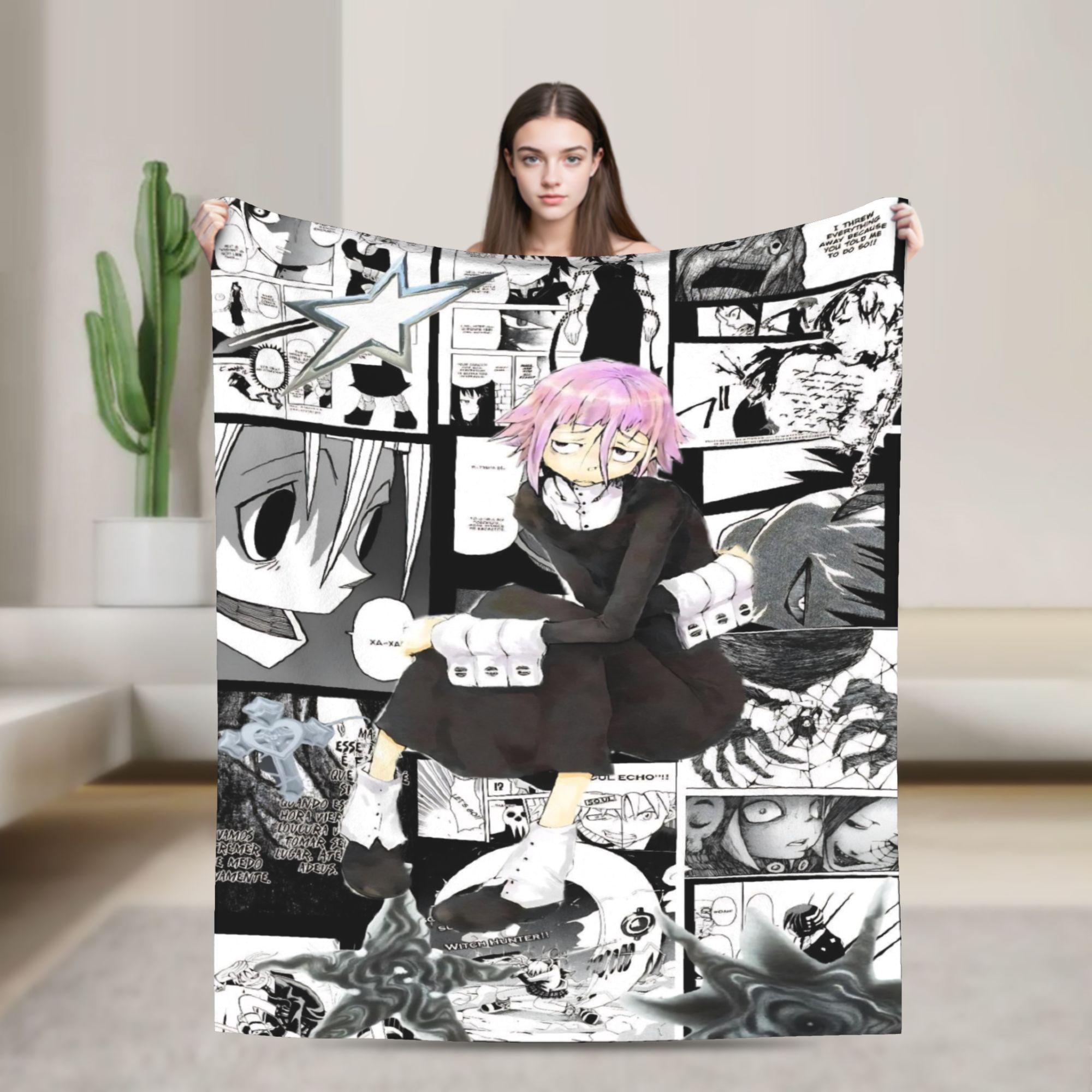 

Souleaters Anime Flannel Blankets Customized Throw Blanket for Home 150*125cm Bedspreads 100x150cm