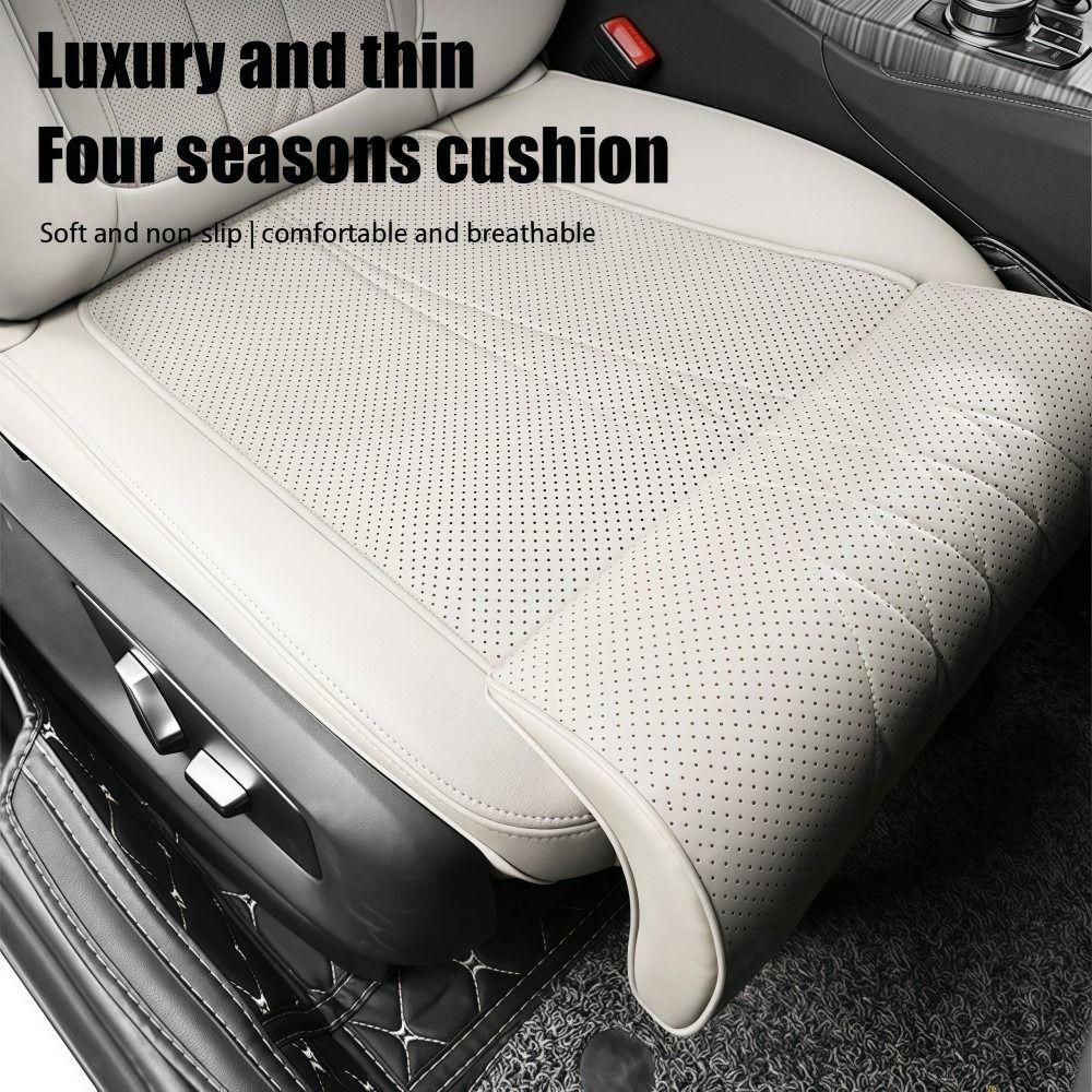 Leather Seat Extender Leg Cushion Memory Foam Seat Cushion New Car Seat Leg Support Pad  Long Drive