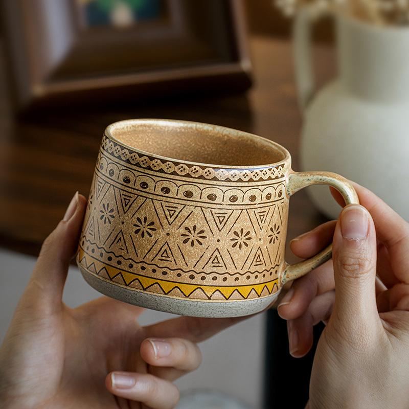 Emia Design Mug Bohemian Ceramic Water Cup Office Coffee Cup Export