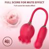 Rose Sucking Thrusting Dildo Vibrator for Women Nipple Clit Stimulator Vibrating Egg Tongue Licking Clitoris Sucker Sex Toy