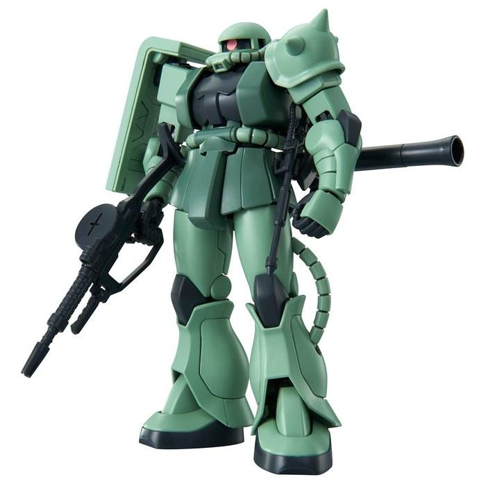 Bandai SPIRITS HG Mobile Suit Gundam Zaku II 1/144 Scale Model Kit Green 30 X 19 X 8 Cm