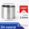304 Stainless Steel Double Female Thread Pipe Fitting, Internal Thread, 4 to 6 Points, 1 Inch