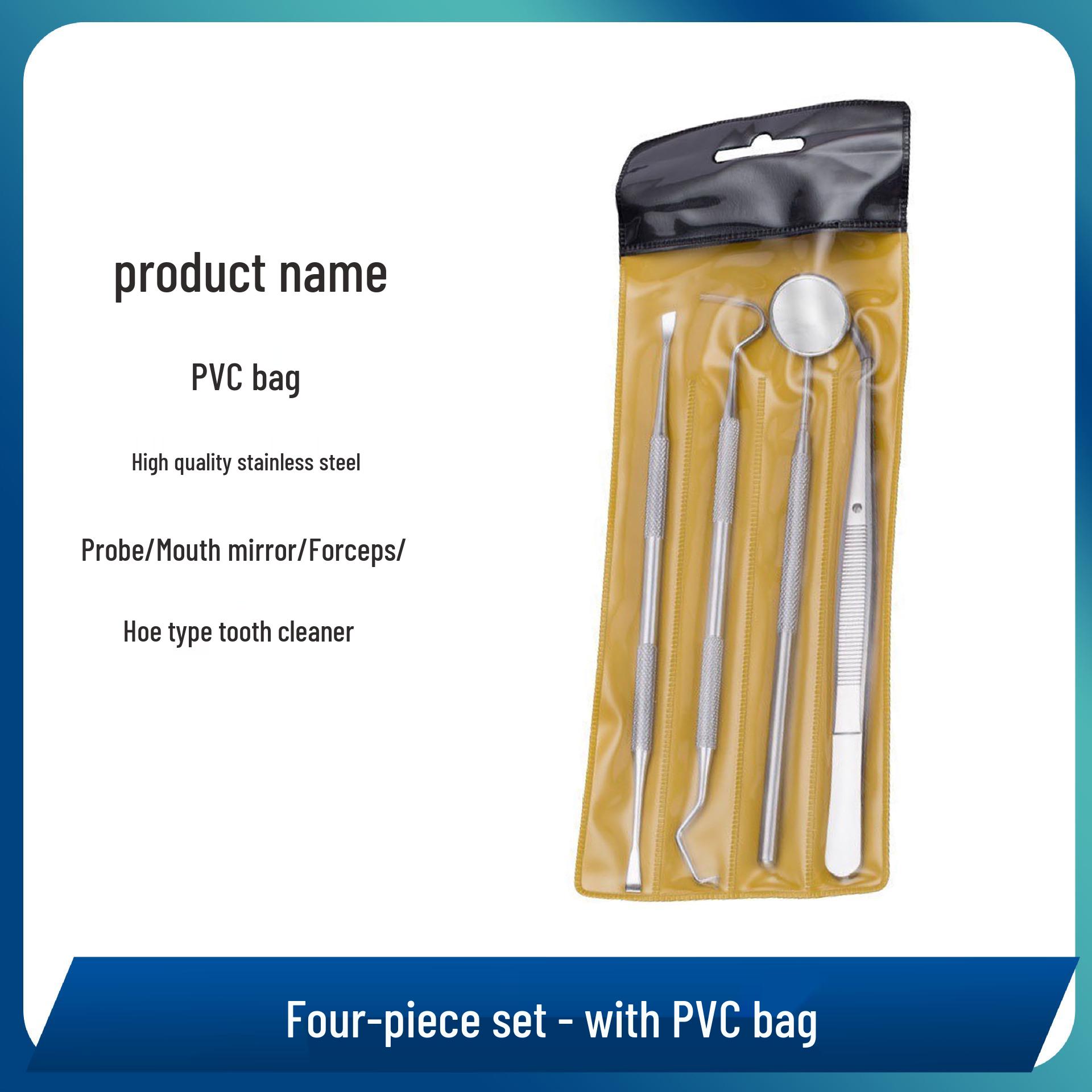 

Набор стоматологических инструментов для чистки зубов: Удалите пятна, зубной камень и налет с помощью зеркала и зонда