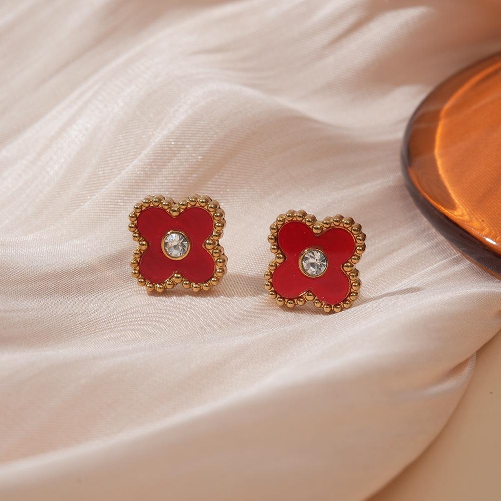 Four-leaf Clover Earrings Fashion Luxury Classy Women's Earrings