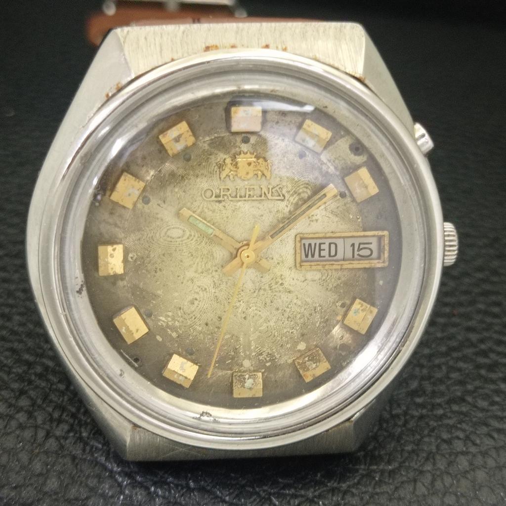 ORIENT AUTOMATIC JAPAN 46943 MENS VINTAGE ORIGINAL DIAL WATCH a703391-1