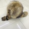 Natural Raccoon Fur Hats for Women WInter Bomber Trapper Hats Thick Fluffy Earflap Tail Hats