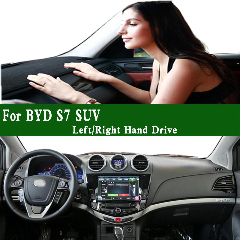 For BYD S7 SUV 2014-2018 Dashmat Dashboard Cover trument Panel Sunscreen Protective Pad Dash Mat Anti-Dirt Ornaments