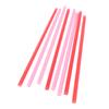 25Pcs Smoothie Straws Heart Shaped Pink Straws Drinking Cute Plastic Straws