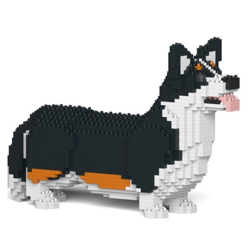 JEKCA Welsh Corgi Block Pequeno, Marrom, brinquedos populares coreanos