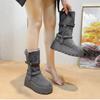 Winter Women's Warm Plush Snow Boots High Quality Cold Proof Fashion Casual Cotton Boots Women's Knight Boots Botas Para Mujer