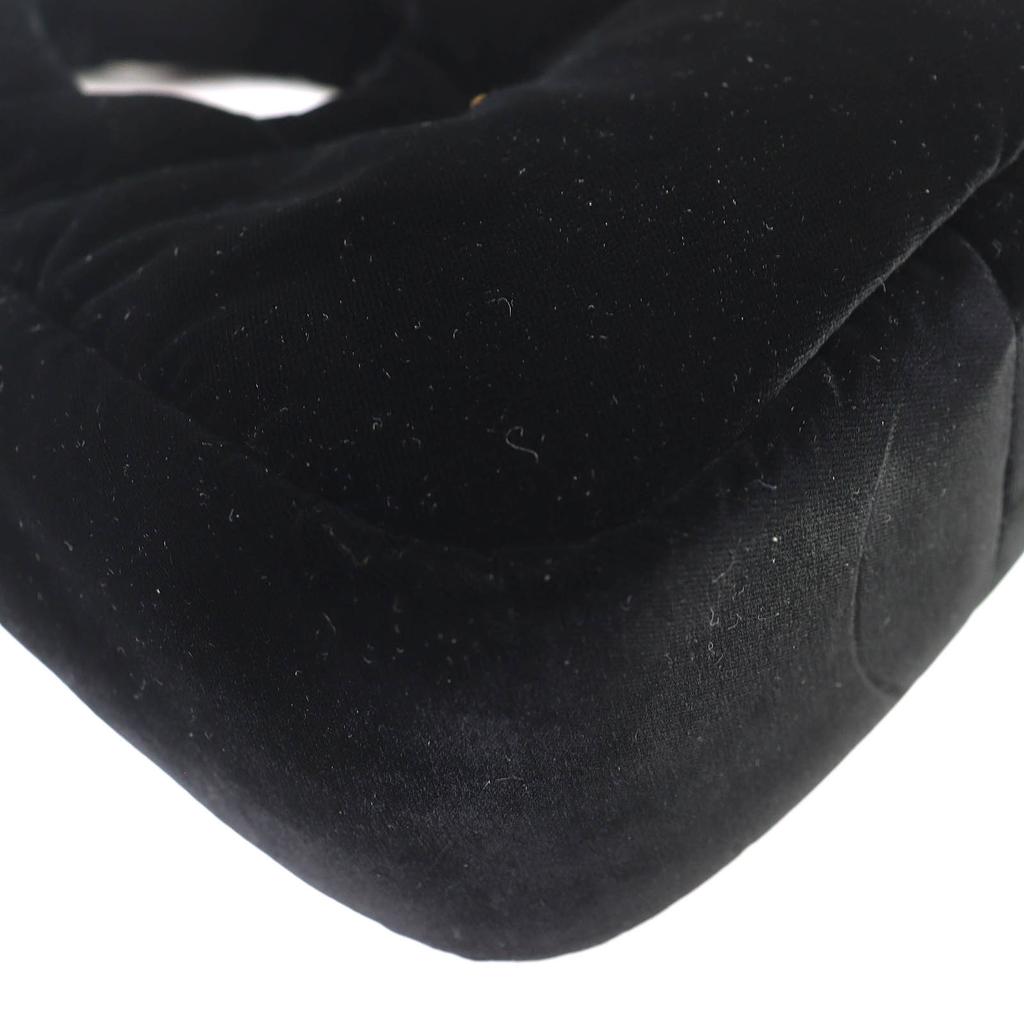 PRADA Shoulder Bag Padded velvet mini handbag with triangle logo, 2-way 1BA410 Used