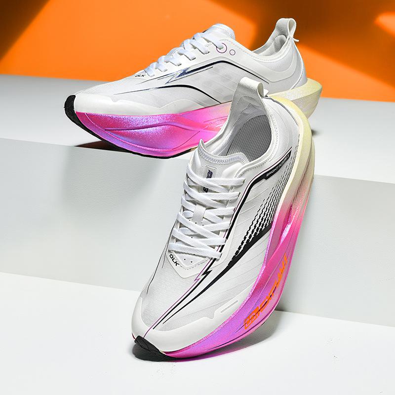 Classic lace-up new fly-woven breathable four-season casual sports shoes couple running shoes cushion