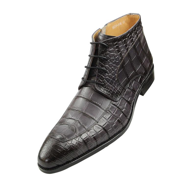 Fashion New Fashion Ankle Boots Pure Cowhide Leather Skin Printed Lace Up Pure Handmade Casual Sapato Social Masculino Classic Male Boot