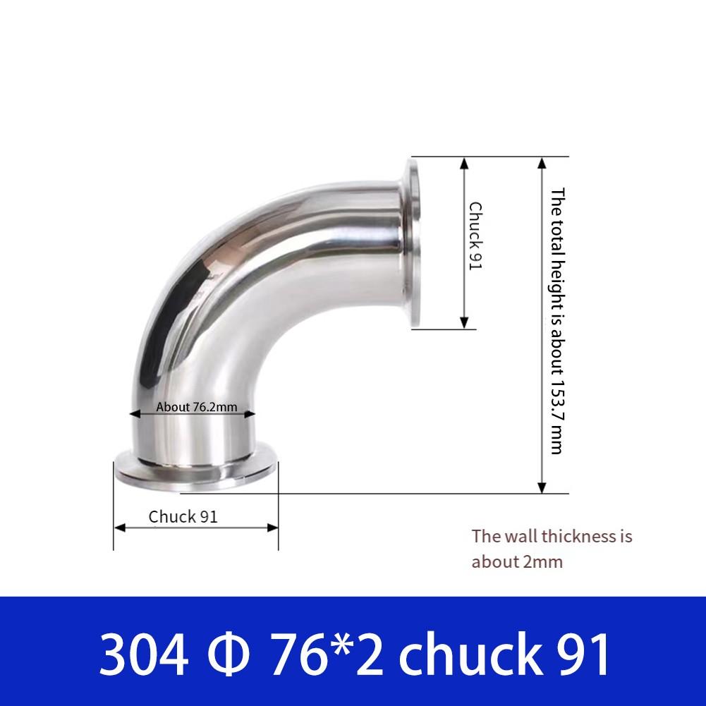 Fiting Sanitar Cot Compatibil Tri Clamp cu Conexiune în Unghi Drept