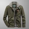 Herren Retro Lammwolle Baumwolle Jacke - Herbst/Winter Stil 6801