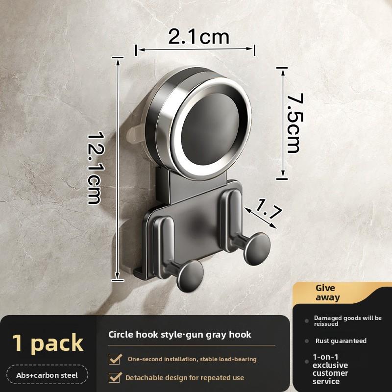 

Suction Cup Tissue Double Hook Hanging Multi-function Portable Paper Hanger Toilet Kitchen Bathroom Strong Adhesive Hook