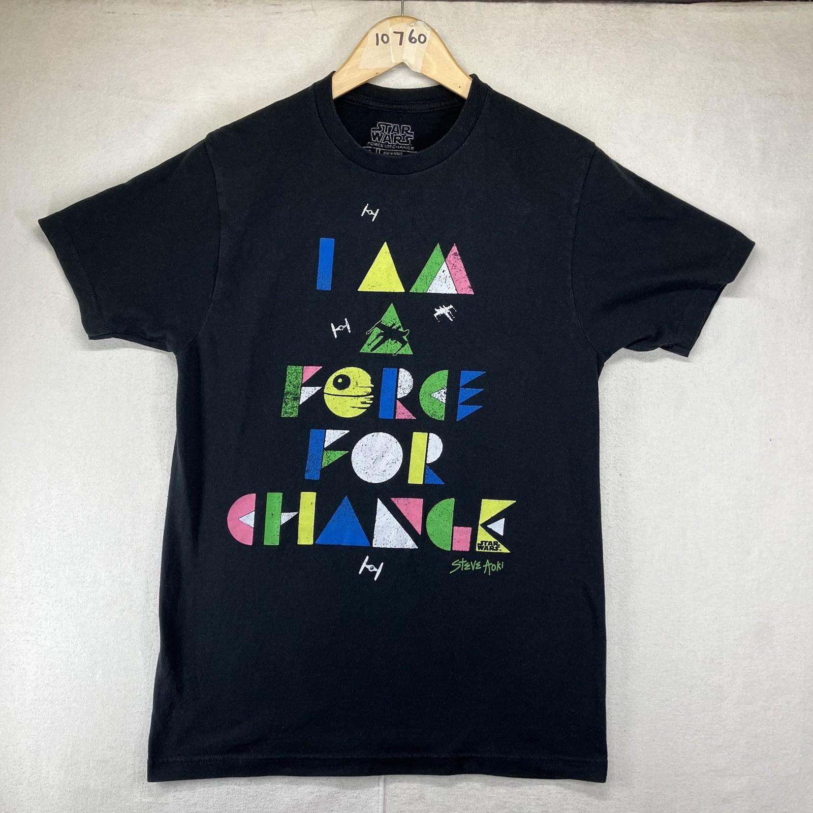 Women s Star Wars X Steve Aoki T Shirt Small Force For Change Art Graphic Thin 4XL