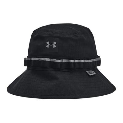 Under Armour Jasne farebný polyesterový rybársky klobúk Pánske klobúky Čierny 1383434-1