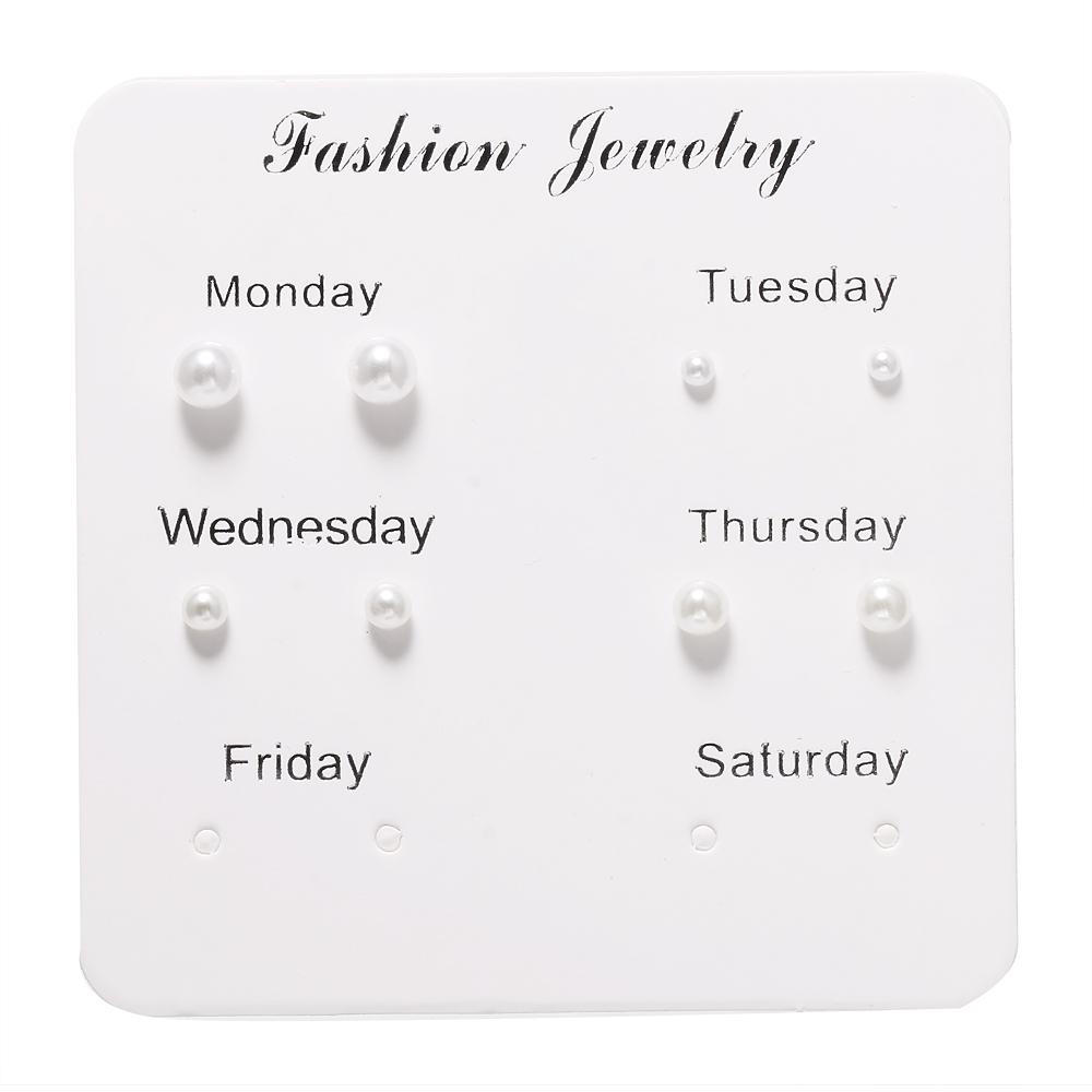 Boucles d'oreilles 6 paires/ensemble Boucles d'oreilles élégantes à breloques Boucles d'oreilles élégantes pour tempérament Bijoux pour femmes Cadeaux