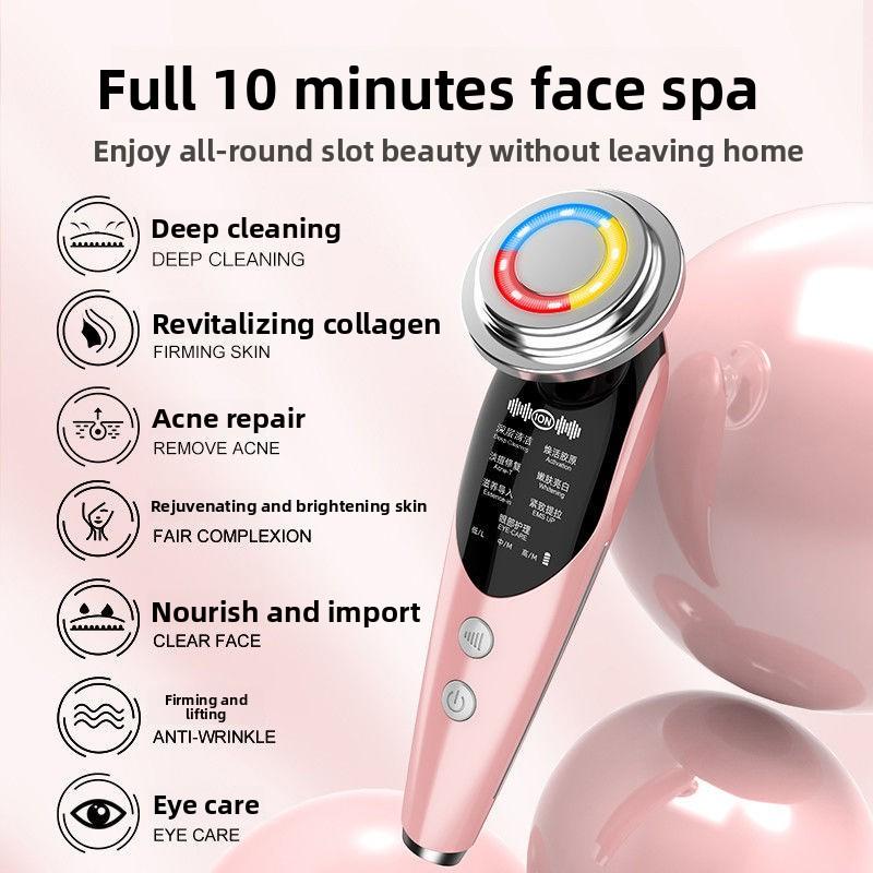 Electronic Beauty Instrument Household Facial Temperature Lifting Pore Cleaner Face Washing Cleansing Introducer