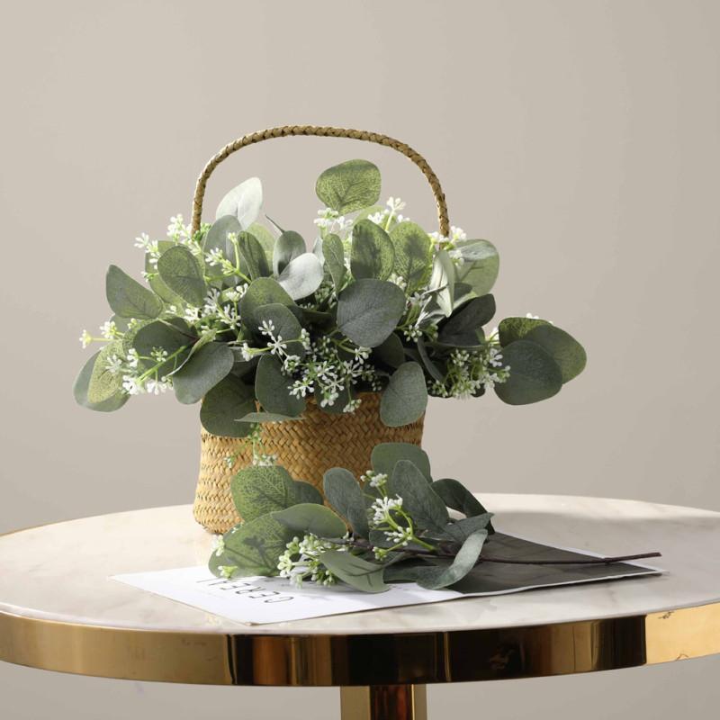 Simulate Eucalyptus Leaf Artificial Greenery Holiday Greens DIY Christmas Decor