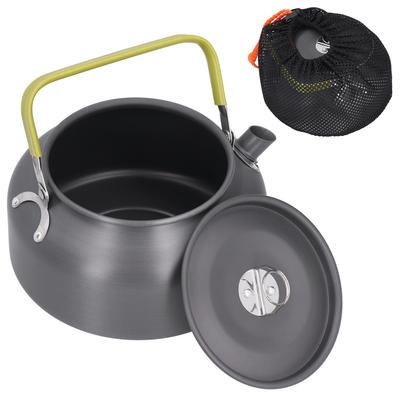 1.2L Açık Hava Kamp Kettle Alüminyum Alaşım Su Kabı Çantalı Dağcılık Balıkçılık Piknik için