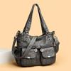 Elegante Borsa a Spalla da Donna, Stile Europeo e Americano, Grande Capacità, Pelle Morbida, Borsa da Donna, Borsa a Tracolla Tote, Borsa a Mano Nuovo Stile