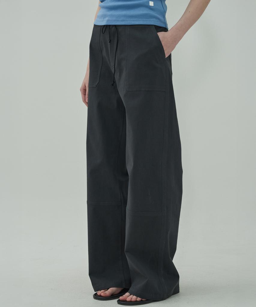 MOTT [Select Length] Fatigue String Pants - Charcoal