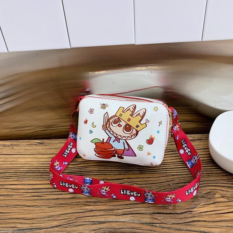 Kreslená dětská peněženka Labubu z voděodolného PU materiálu pro děti a batolata do školky